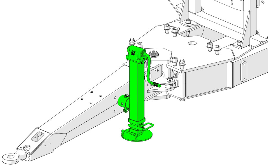 Removable parking support jack - SJ