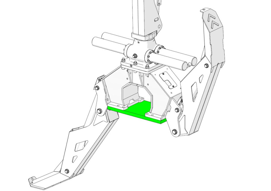 Counter plate for PALMS support legs - PL2
