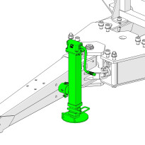 Removable parking support jack - SJ