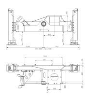 H TYPE SUPPORT LEGS FOR Z CRANE - B13