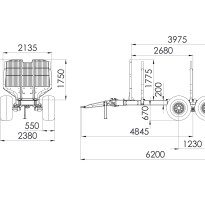 Forest trailer PALMS 12D